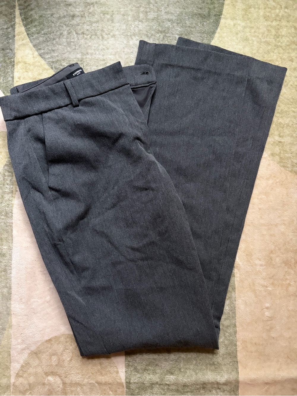 Express Women's Gray Boot Cut Dress Pants